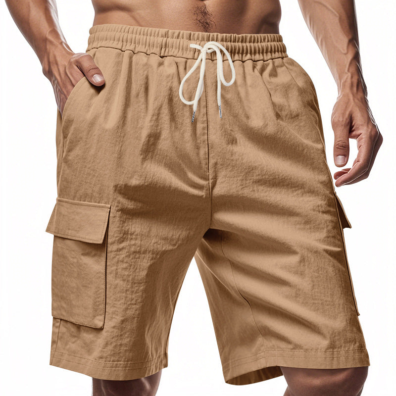 Herren lässige Cargo-Shorts mit elastischem Bund und praktischen Seitentaschen Echoarchiv