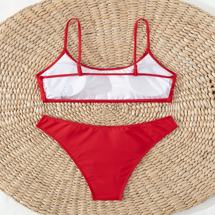 Damen Bikini-Set mit gefüttertem Oberteil und hoch geschnittenem Slip Echo Archiv