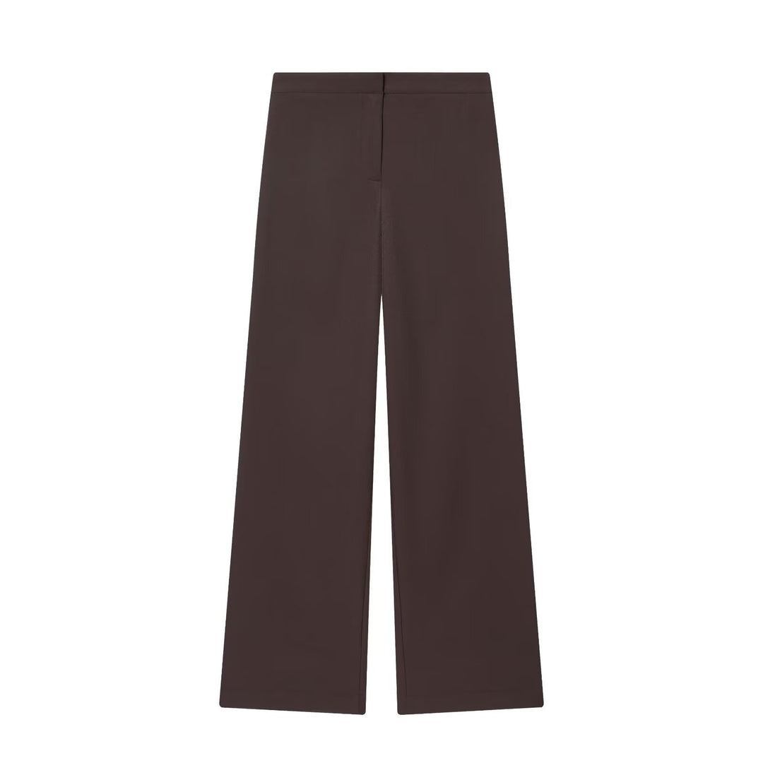 Damen Zweiteiliges Wickelblazer- und Palazzo-Anzugset mit Ziergürtel Echo Archiv