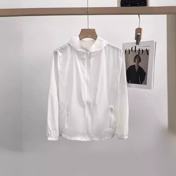 Damen Leichte Übergangsjacke mit Kapuze und Reißverschluss Echo Archiv