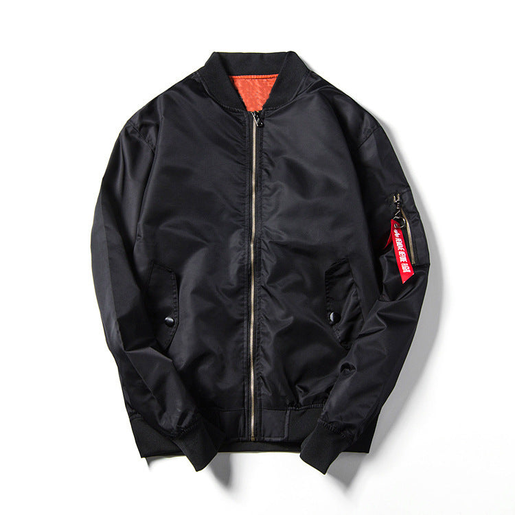 Unisex Leichter Nylon-Fliegerblouson mit kontrastreicher Innenlage und Ärmelzippertasche Echo Archiv