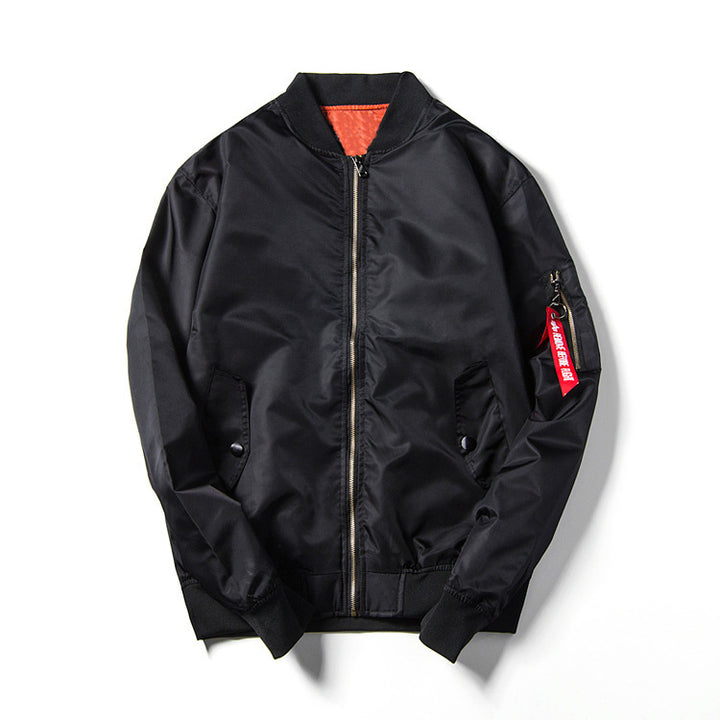 Unisex Leichter Nylon-Fliegerblouson mit kontrastreicher Innenlage und Ärmelzippertasche Echo Archiv