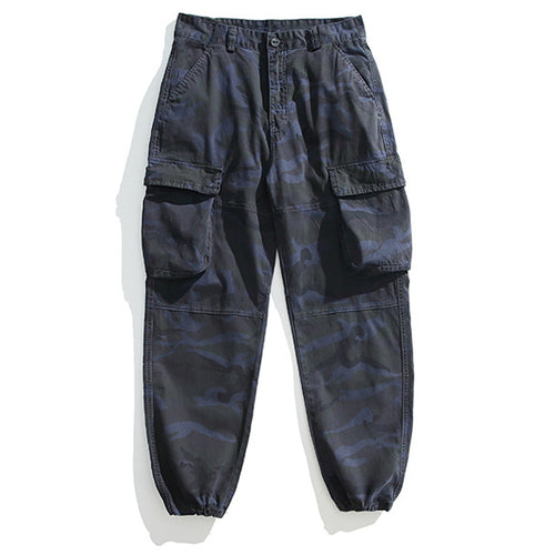 Herren Taktische Cargo-Joggerhose mit elastischem Knöchelabschluss, Mehrfachklapptaschen und Tarnmuster Echo Archiv