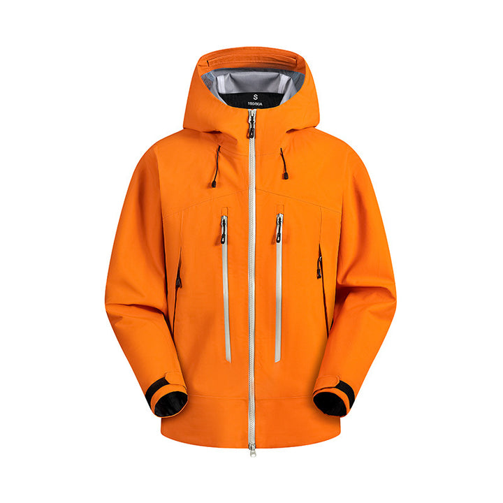 Herren wasserabweisende Funktionsjacke mit verstellbarem Kapuzensystem und mehrfachen Reißverschlusstaschen Echoarchiv