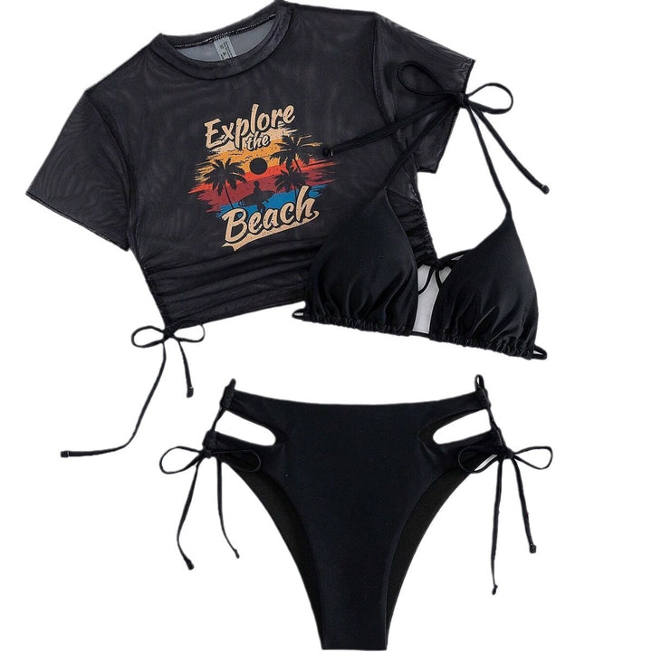 Damen Set mit Crop-Top und Triangel-Bikini Echo Archiv