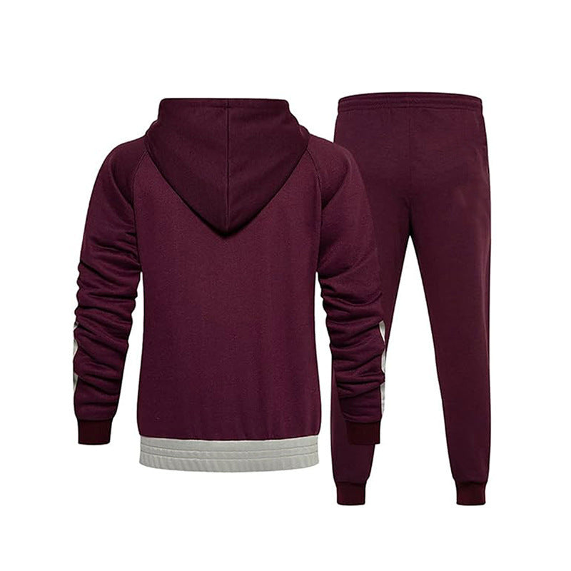 Herren Sportliches Activewear-Set mit Kapuze und Taschen Echoarchiv