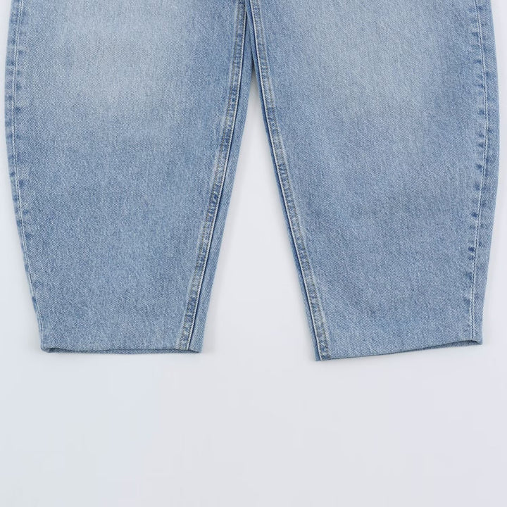 Damen Hochtaillierte Relaxed-Jeans mit zulaufender Beinform Echoarchiv