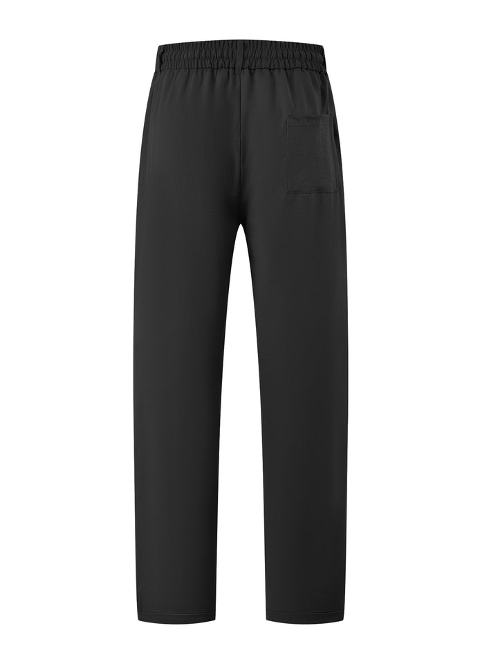 Damen Leichte Relaxhose mit elastischem Bund, geradem Schnitt & aufgesetzter Gesäßtasche – Avélisse
