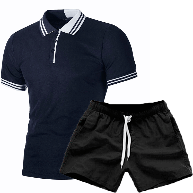 Herren Polohemd und Shorts Set mit modischem Design und funktionalem Komfort Echoarchiv