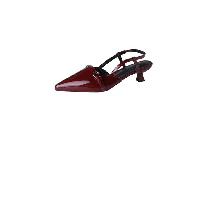 Damen Spitz zulaufende Lack-Pumps mit Slingback, schlanker Silhouette und gepolstertem Komfortfußbett – Lioré