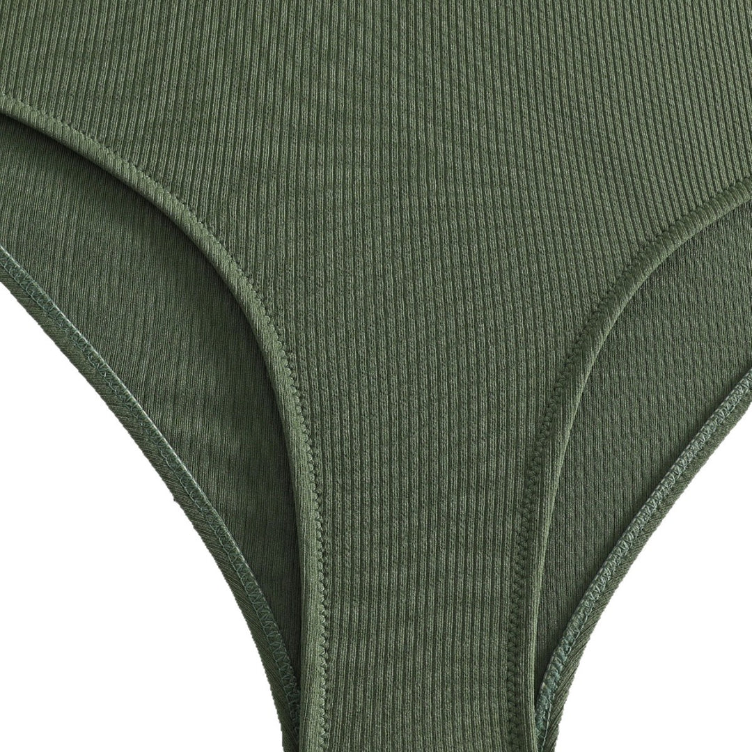 Damen Sportlicher Hochgeschnittener Bikini Echo Archiv