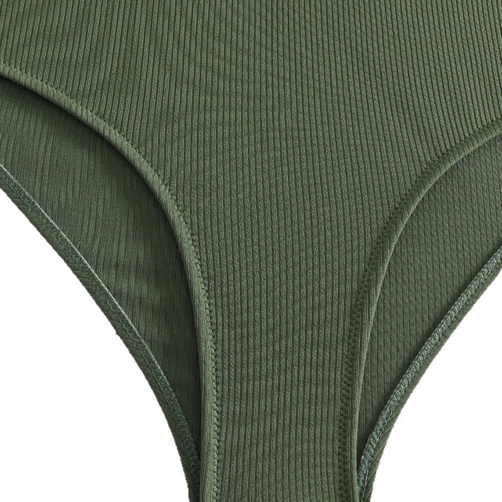 Damen Sportlicher Hochgeschnittener Bikini Echo Archiv
