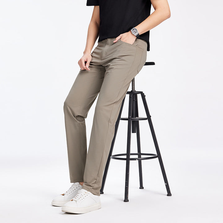 Herren Stretch-Chinohose mit praktischem Taschen-Design und schmaler Passform Echoarchiv