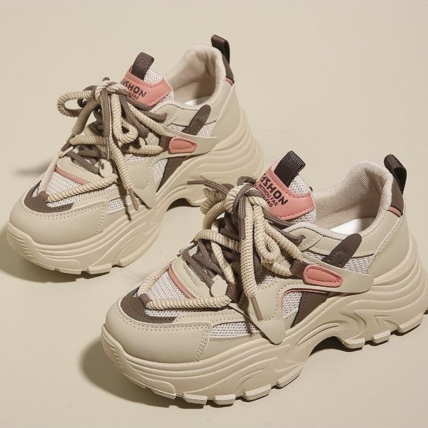 Damen Chunky Sneakers mit atmungsaktiven Mesh-Einsätzen und komfortabler Dämpfung Echo Archiv