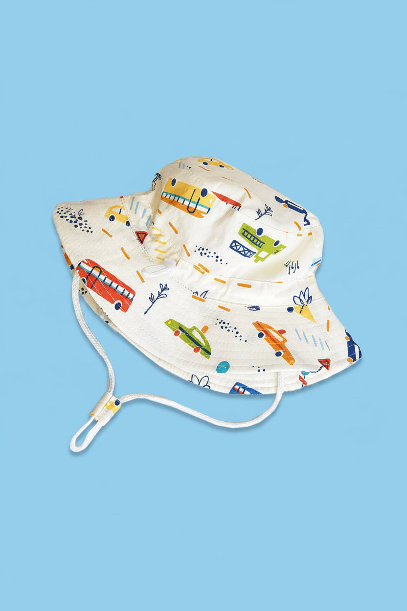 Kinder Sonnenhut mit fröhlichem Motiven Echo Archiv