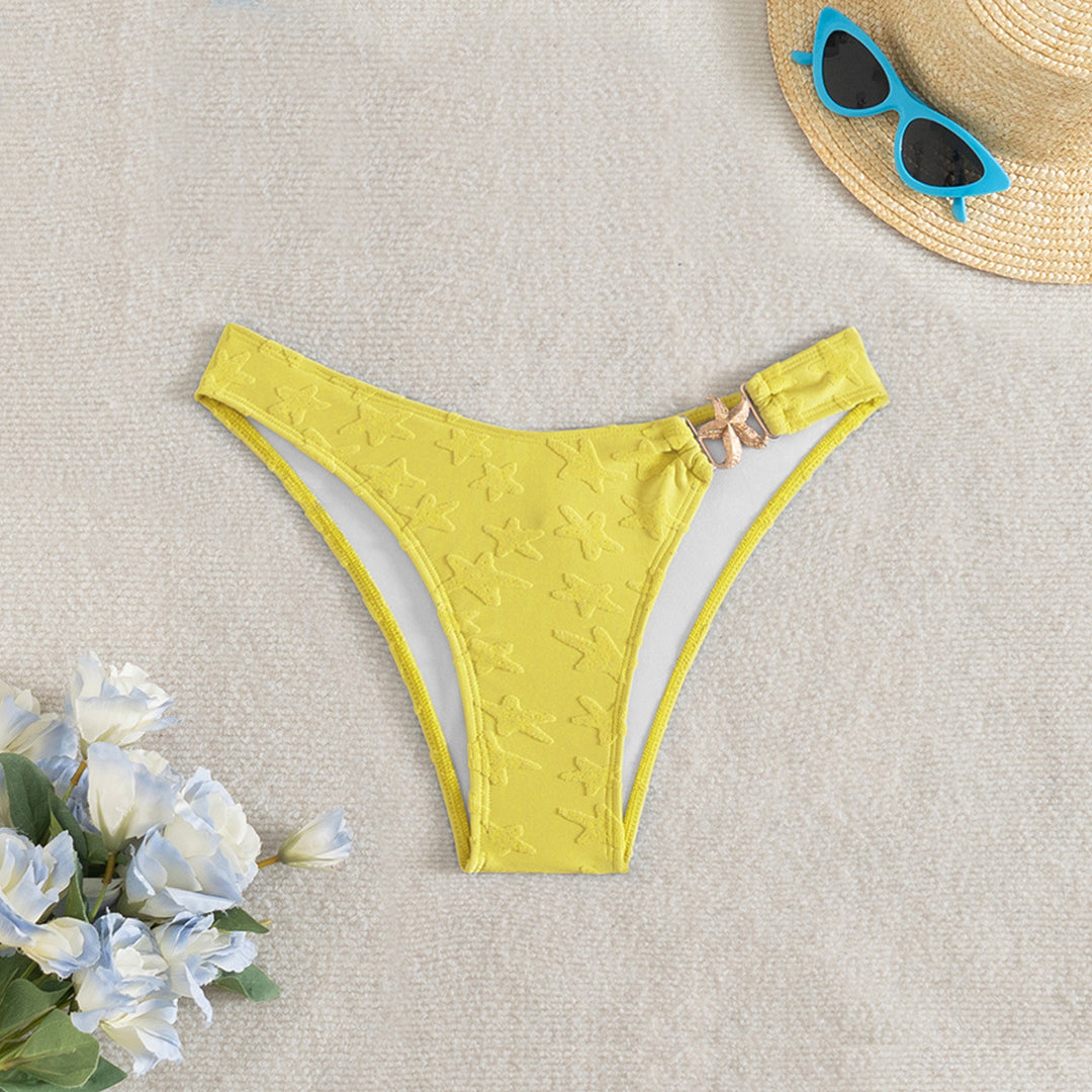 Damen Hochgeschnittenes Bikiniunterteil mit floralen Mustern Echo Archiv