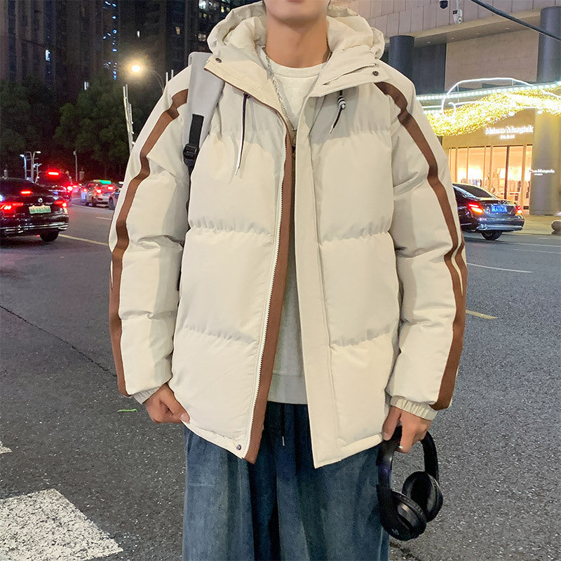 Herren funktionale Winterjacke mit Kapuze und gestepptem Futter Echoarchiv
