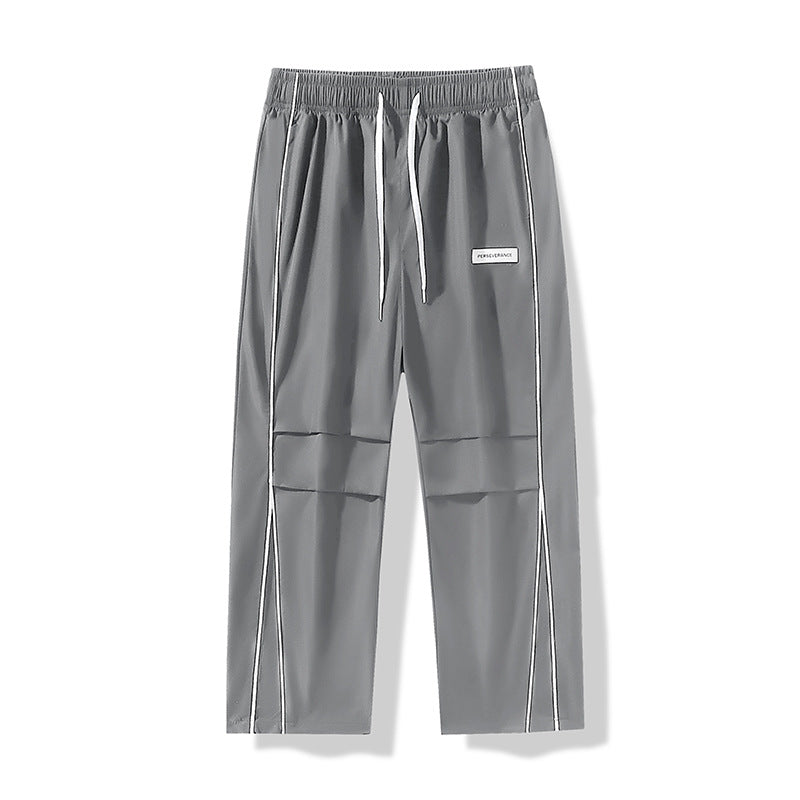 Herren Leichte Technical-Trackhose mit elastischem Bund, Knieabnähern & seitlicher Kontrastpaspel Echo Archiv