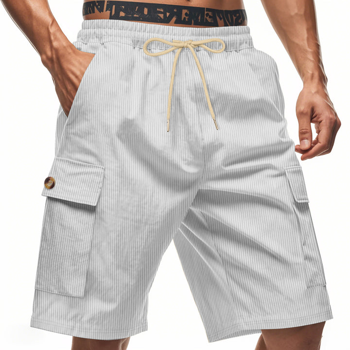 Herren Cargo-Shorts mit eleganten Streifen und praktischen Seitentaschen Echoarchiv