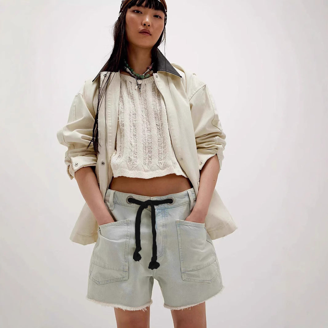 Damen modische Shorts mit elastischem Bund und praktischen Taschen Echo Archiv