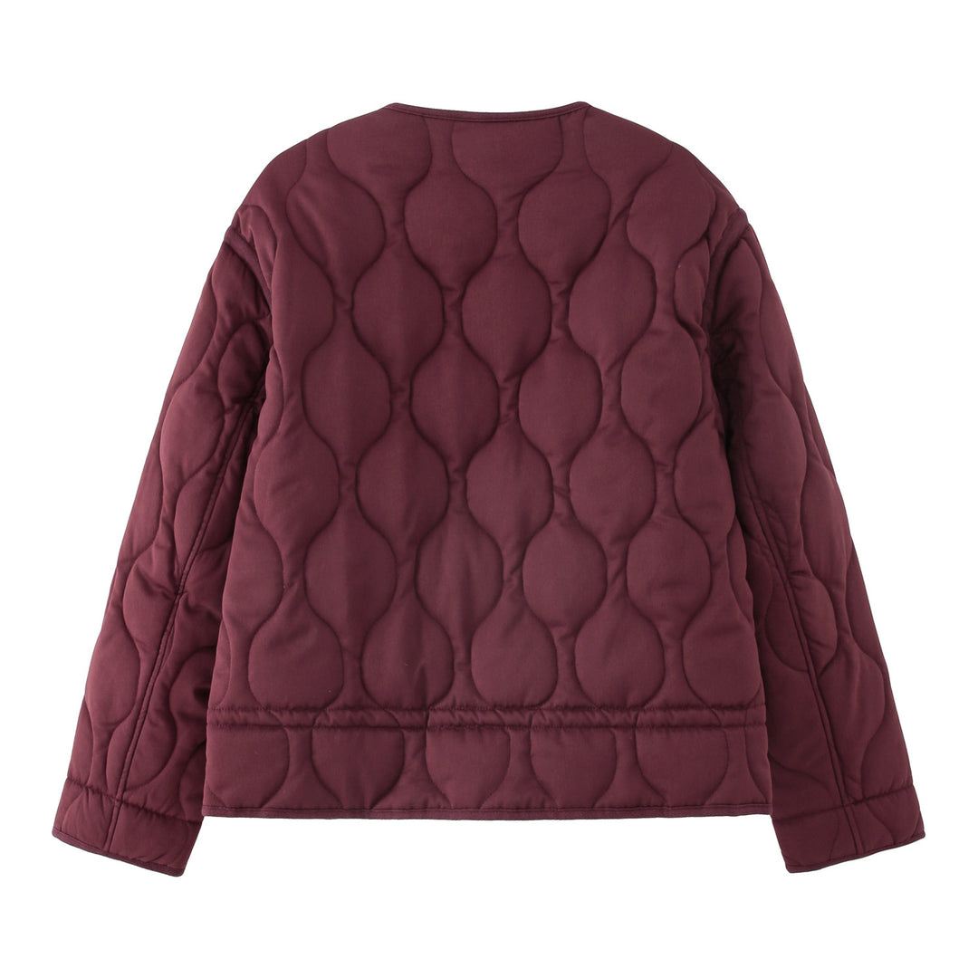 Damen Steppjacke mit rundem Steppmuster, Rundhals und Zwei-Wege-Reißverschluss Echo Archiv