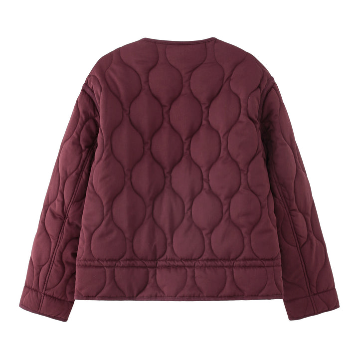 Damen Steppjacke mit rundem Steppmuster, Rundhals und Zwei-Wege-Reißverschluss Echo Archiv