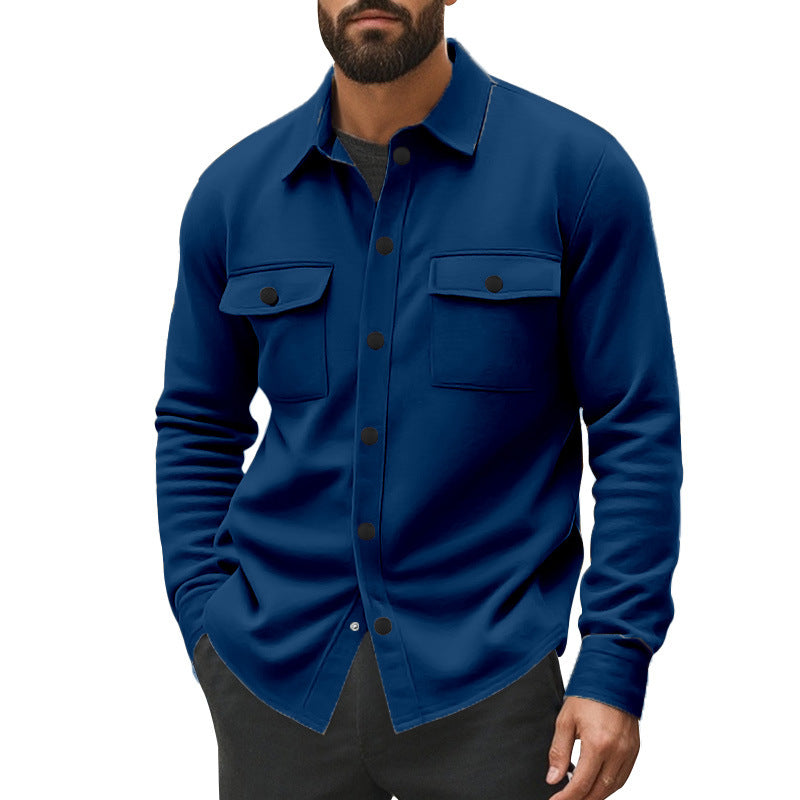Herren Freizeitjacke mit praktischen Brusttaschen und warmer Textur Echoarchiv