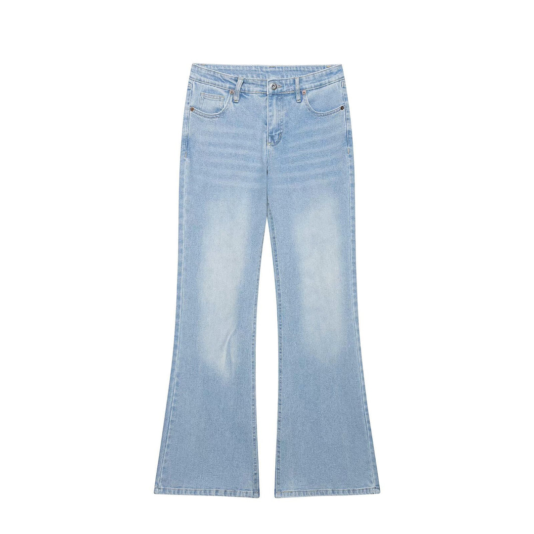 Damen Highwaist Schlagjeans mit weitem Bein und Five‑Pocket‑Design Echo Archiv