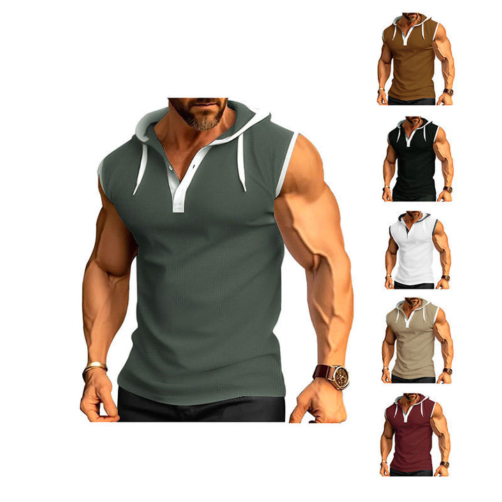 Herren ärmelloses Locker Fit Poloshirt Echoarchiv