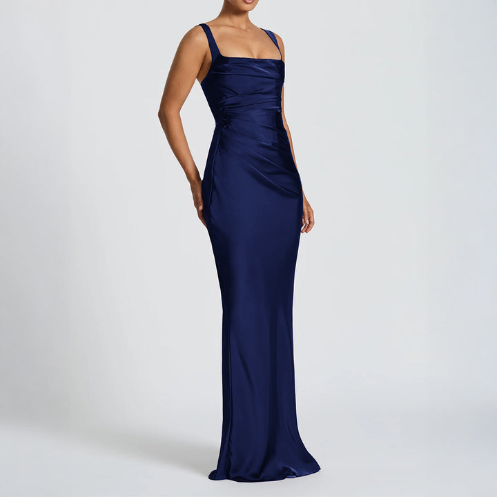 Damen Maxikleid mit elegantem Quadrat-Ausschnitt und figurformendem Design Echo Archiv