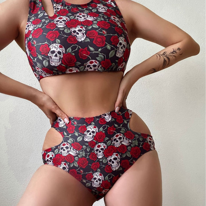 Damen Crop-Top Bikini Set mit Detailausschnitten Echo Archiv