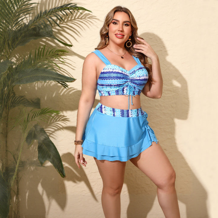 Damen Sportliches Tankini-Set mit verstellbarem Wickeldesign Echo Archiv