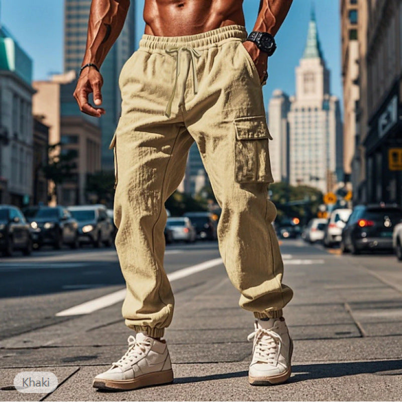 Herren Cargo-Hose aus atmungsaktivem Material mit elastischem Bund und praktischen Taschen Echoarchiv