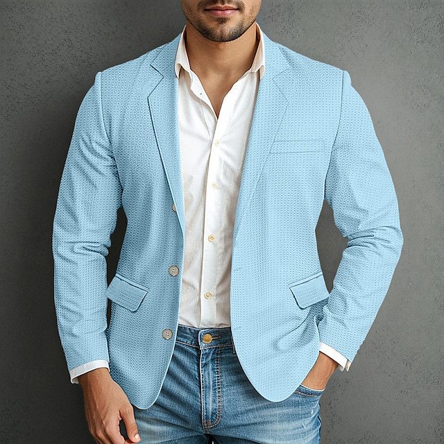 Herren Elegante und stilvolle Leinenblazerjacke Echoarchiv