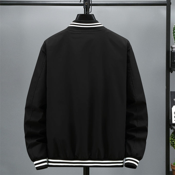 Herren Modische Bomberjacke mit Kontraststreifen Echo Archiv