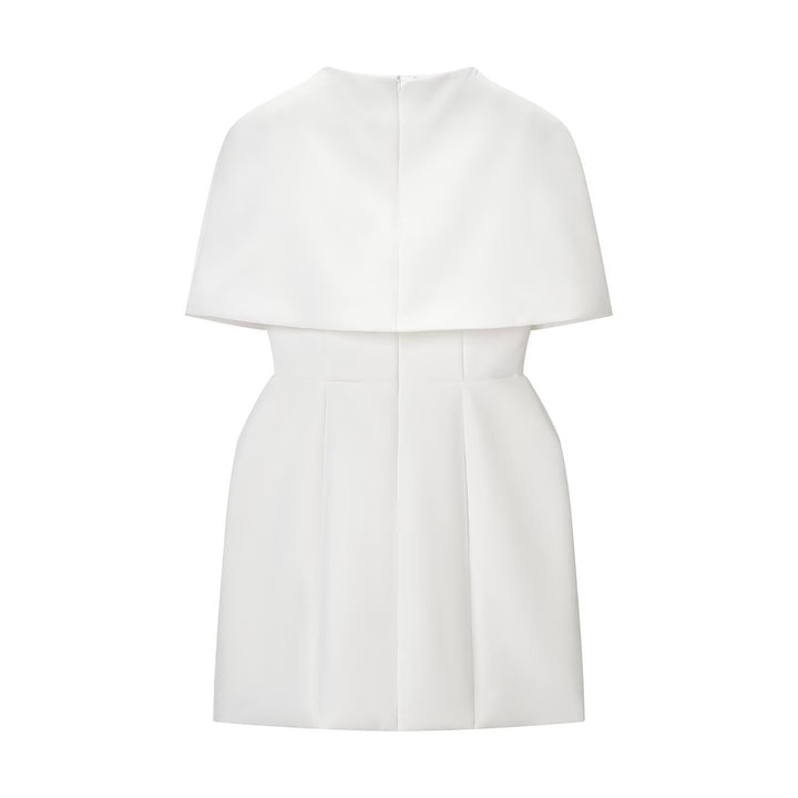Damen elegantes Hochzeitskleid mit Cape-Ärmeln und tailliertem Schnitt Echo Archiv