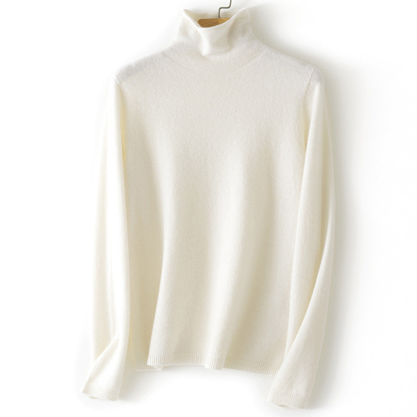 Damen Feinstrick Rollkragenpullover aus Kaschmirmischung leicht oversized Echoarchiv