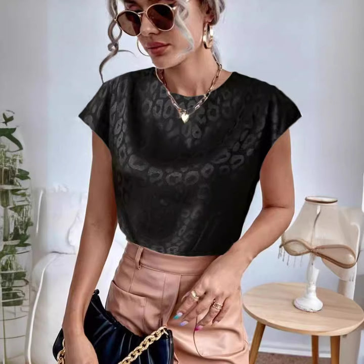 Damen Elegantes Tiermuster Oberteil Echo Archiv