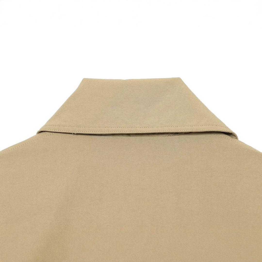 Damen Cropped Übergangsjacke mit weitem Kentkragen und verdeckter Knopfleiste Echoarchiv