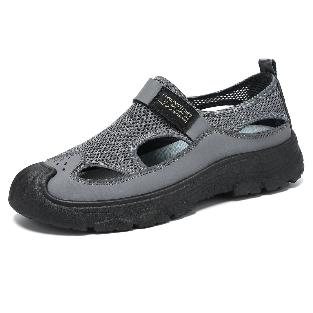 Damen nan atmungsaktive Mesh-Mary-Jane-Sneaker mit Klettverschluss, verstärkter Zehenkappe und griffiger Plateau-Profilsohle Echo Archiv