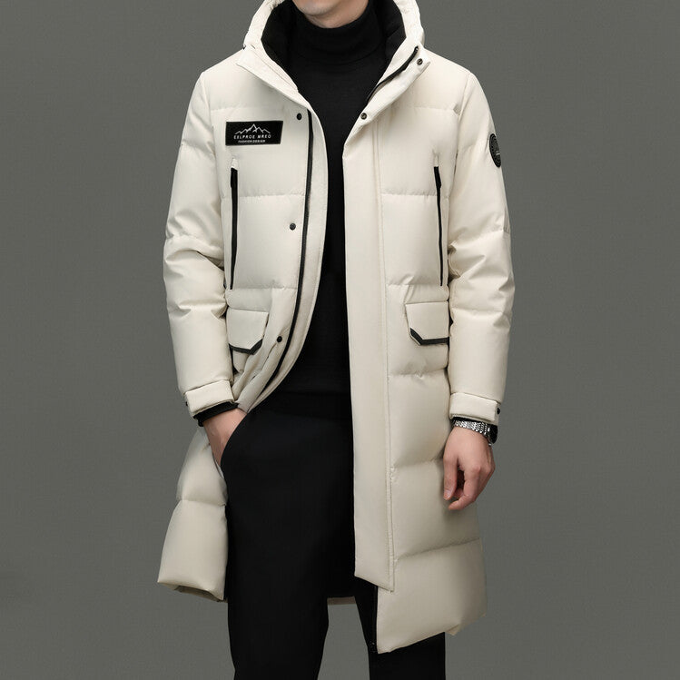 Herren lange, isolierte Winterjacke Echoarchiv