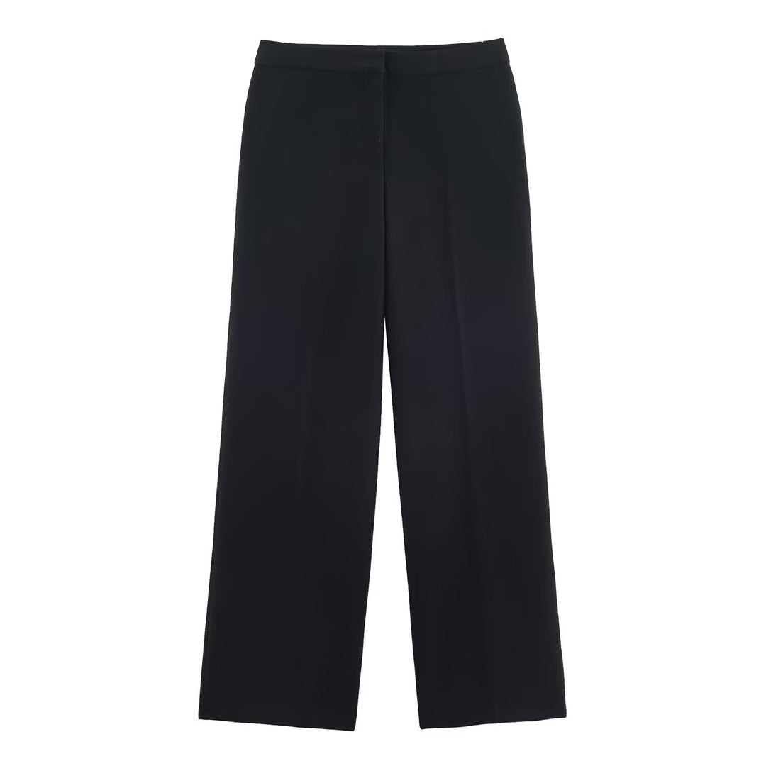 Damen Zweiteiliges Wickelblazer- und Palazzo-Anzugset mit Ziergürtel Echo Archiv