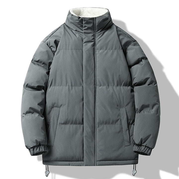 Herren Wattierter Kurzparka mit hohem Stehkragen Teddyfutter elastischen Bündchen und Kordelzug Echo Archiv