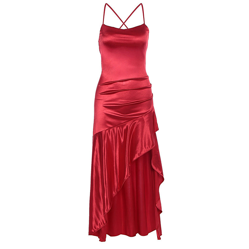 Damen Satin Abendkleid Echo Archiv