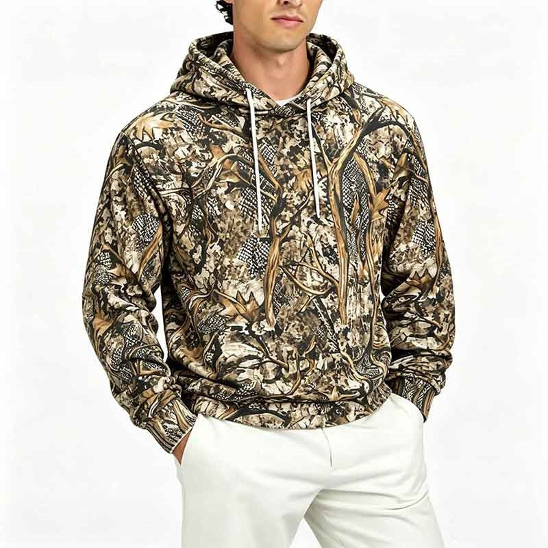 Herren Gemusterter Kapuzenpullover Echo Archiv