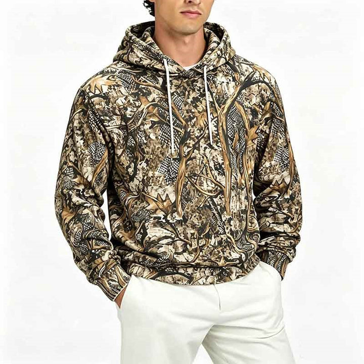 Herren Gemusterter Kapuzenpullover Echo Archiv
