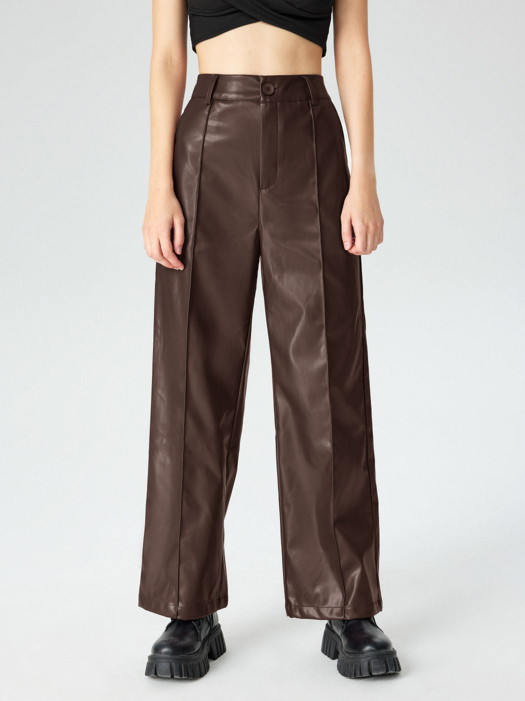 Damen Elegante Kunstlederhose Echo Archiv