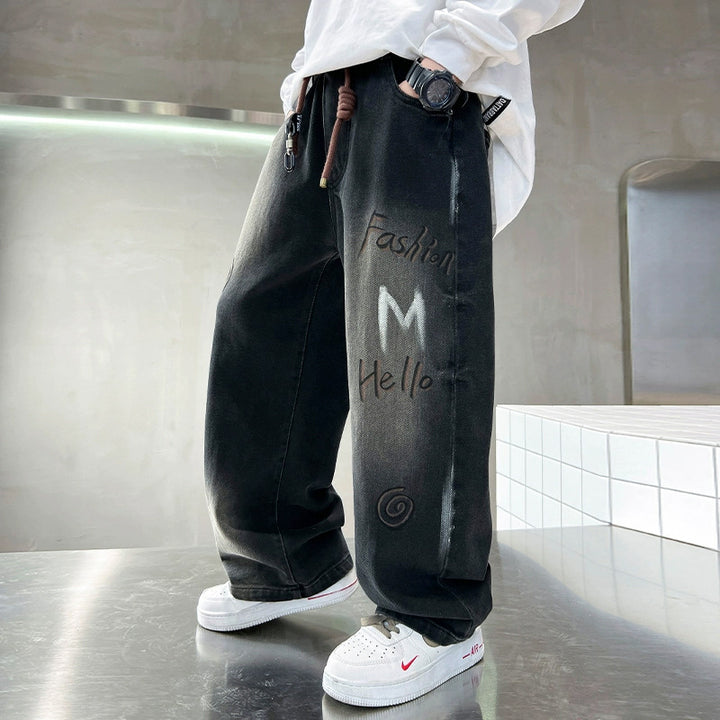Unisex weite Denim-Hose im modischen Oversized-Style Echo Archiv