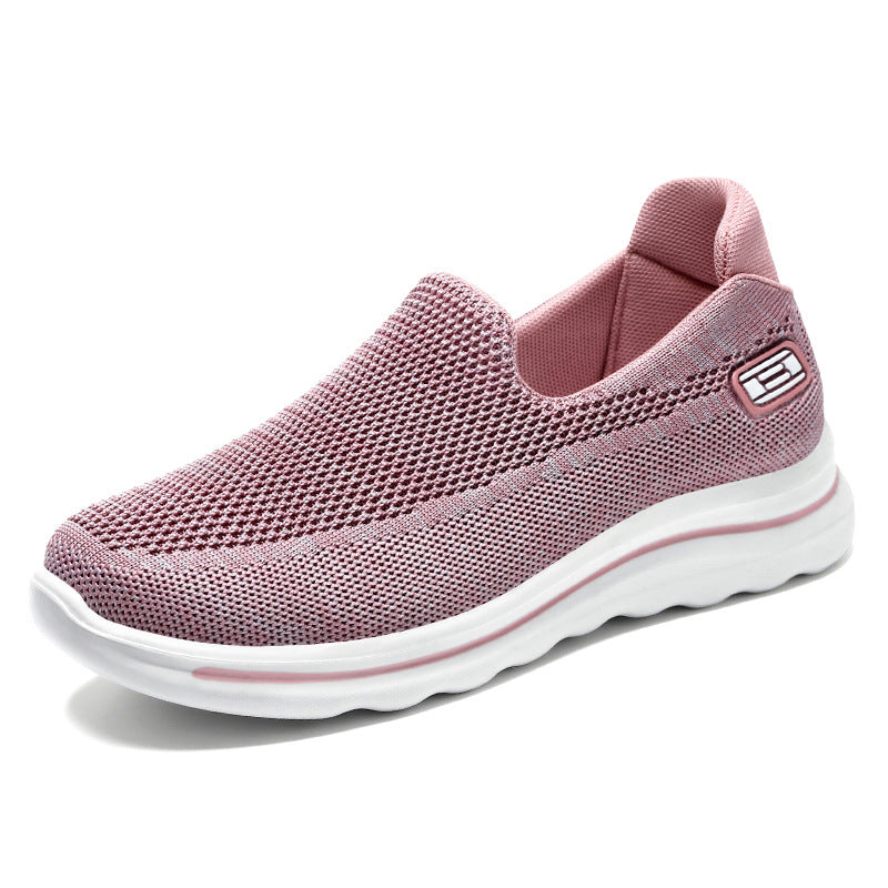 Damen nan Strick-Slip-On Komfortsneaker mit herausnehmbarem Memory-Fußbett und stoßdämpfender EVA-Zwischensohle Echo Archiv
