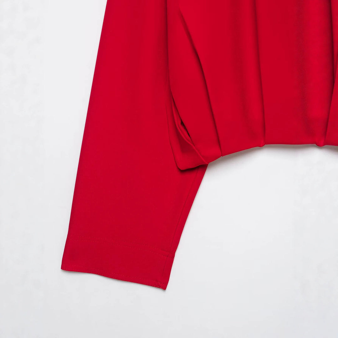 Damen Cropped-Boxy-Jacke mit hohem Stehkragen und durchgehendem Reißverschluss Echoarchiv